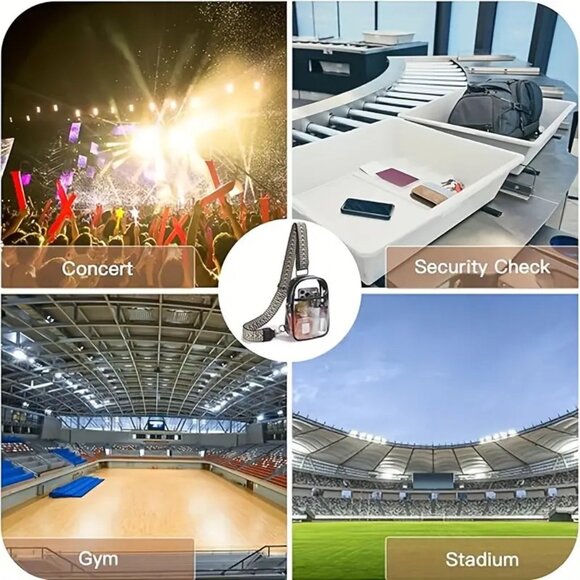 Guitar Strap Transparent Cross Body - Picture 5 of 5